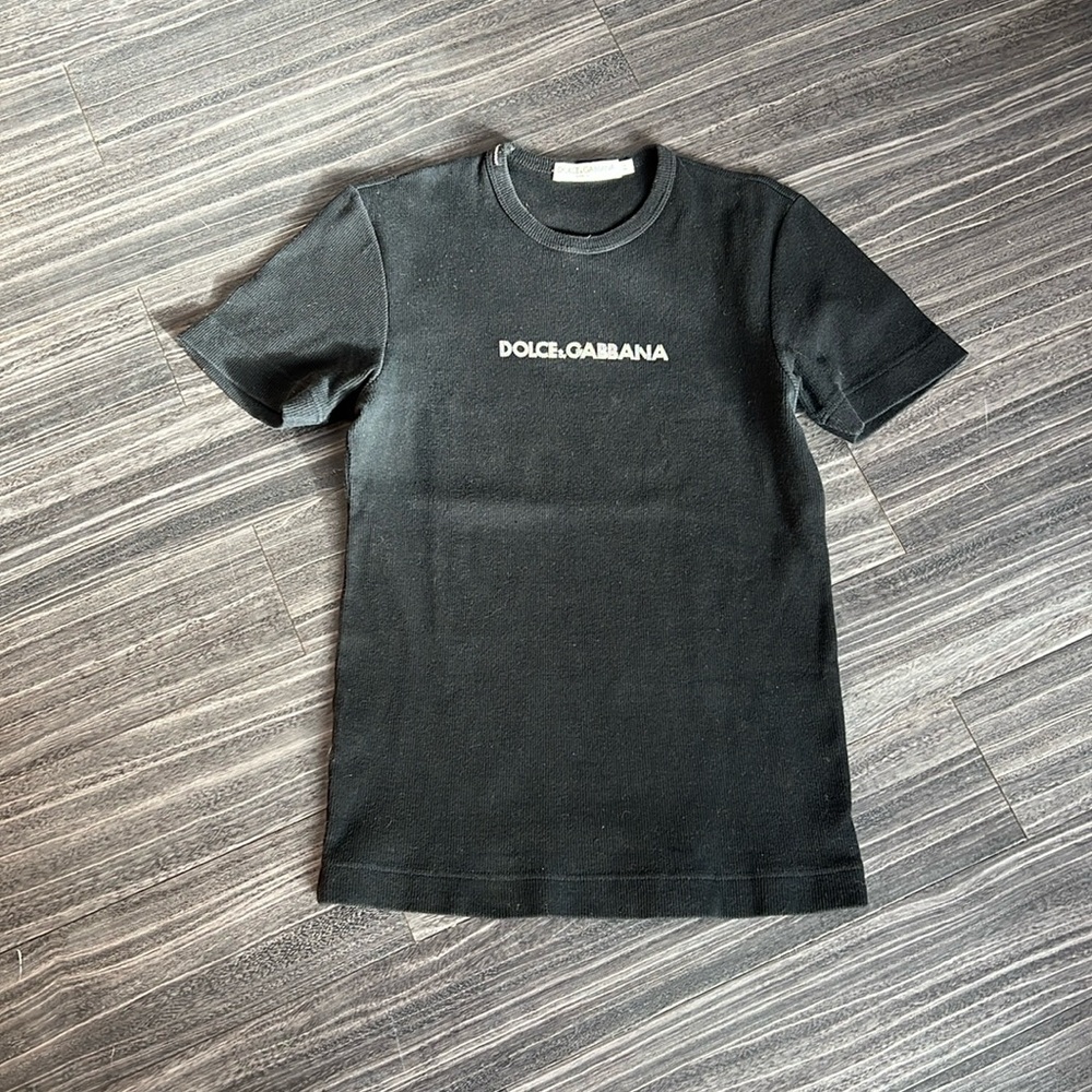 Authentic Dolce & Gabbana Tee With Rhinestones